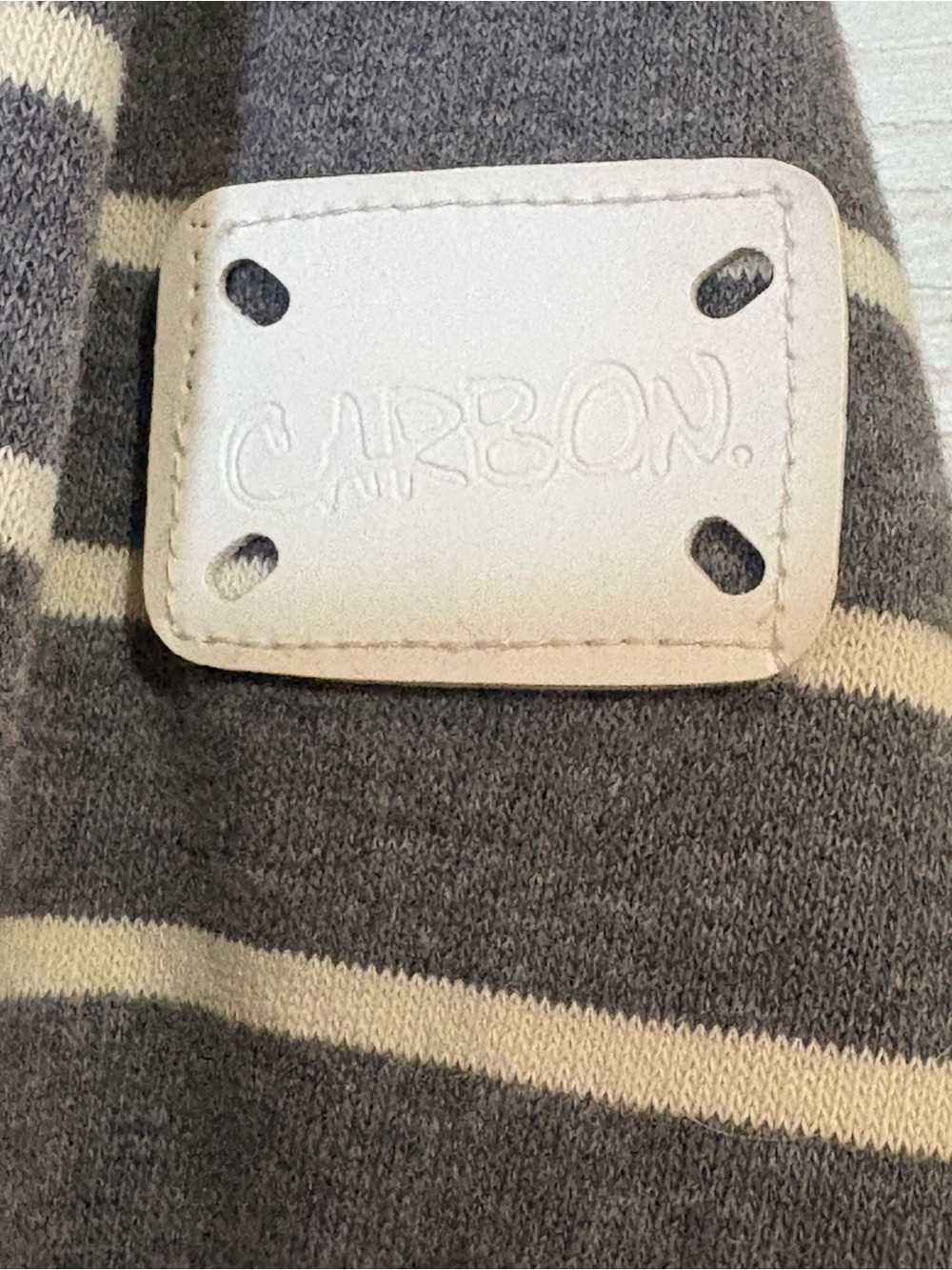 Carbon Gray&White Striped Hooded Jacket - Picture 3 of 6